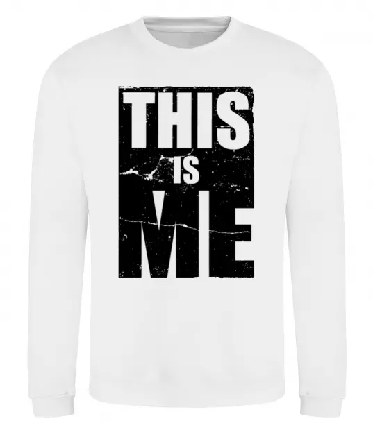 Свитшот This is me Белый фото