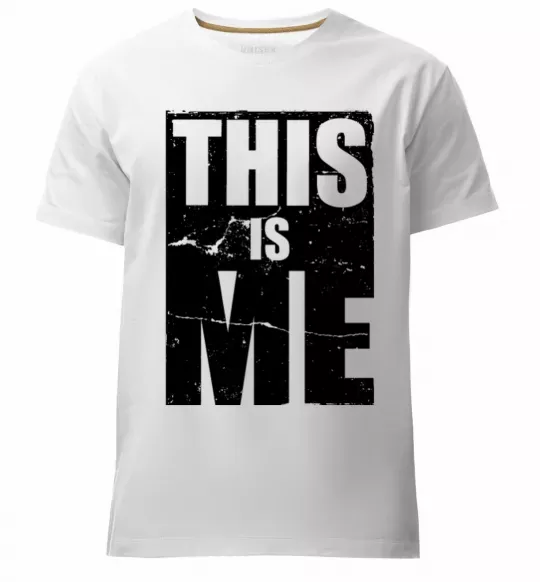 Чоловіча преміум футболка This is me Білий фото