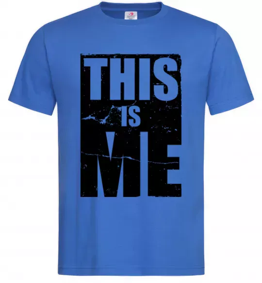 Чоловіча футболка This is me Яскраво-синій фото