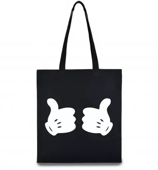 Эко-сумка Mickey hands thumbs up Черный фото