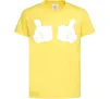 Детская футболка Mickey hands thumbs up Лимонный фото