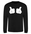 Світшот Mickey hands thumbs up Чорний фото