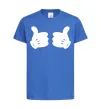 Детская футболка Mickey hands thumbs up Ярко-синий фото