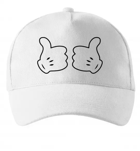 Кепка Mickey hands thumbs up Білий фото