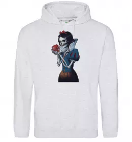 Женская толстовка (худи) Білосніжка Серый меланж фото