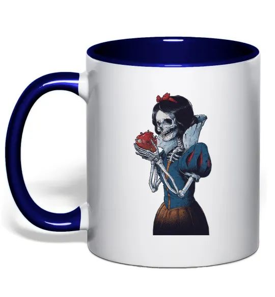 Чашка с цветной ручкой Білосніжка Глубокий темно-синий фото