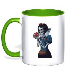 Чашка с цветной ручкой Білосніжка