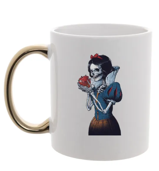 Чашка с цветной ручкой Білосніжка Золото фото