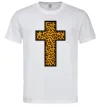 Чоловіча футболка Леопардовий хрест Білий фото