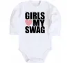 Детский боди Girls love my swag Белый фото