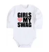 Дитячий бодік Girls love my swag Білий фото