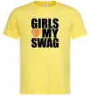 Чоловіча футболка Girls love my swag Лимонний фото