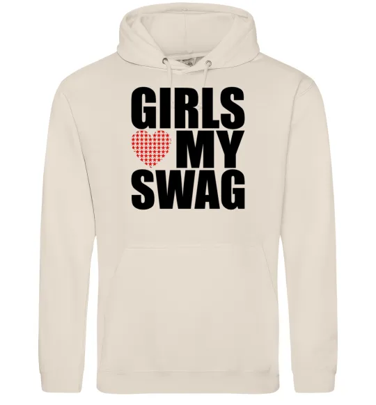 Мужская толстовка (худи) Girls love my swag Таш фото