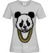 Жіноча футболка Panda swag Сірий фото