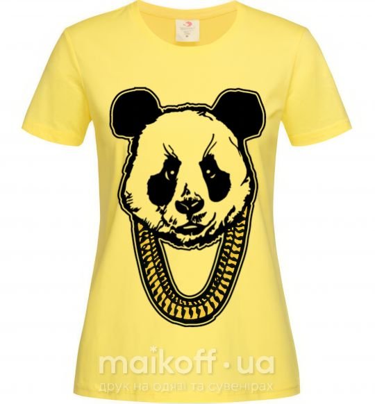 Жіноча футболка Panda swag Лимонний фото