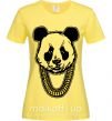 Женская футболка Panda swag Лимонный фото