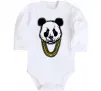 Детский боди Panda swag Белый фото