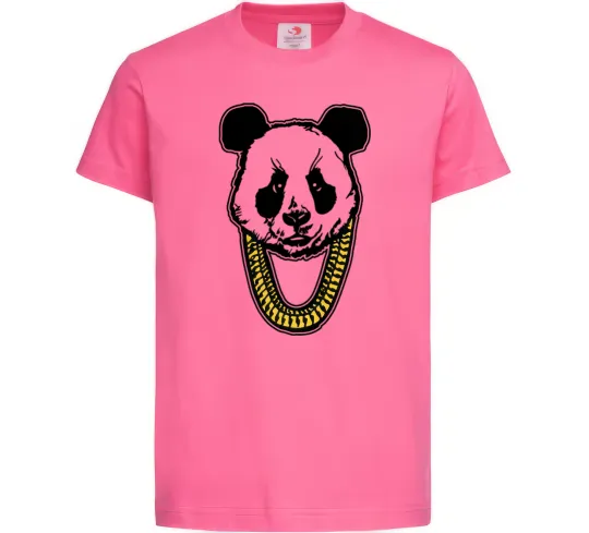 Детская футболка Panda swag Ярко-розовый фото