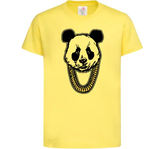 Детская футболка Panda swag Лимонный фото