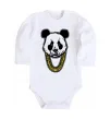 Дитячий бодік Panda swag Білий фото