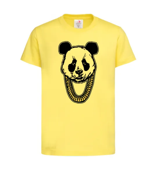 Дитяча футболка Panda swag Лимонний фото