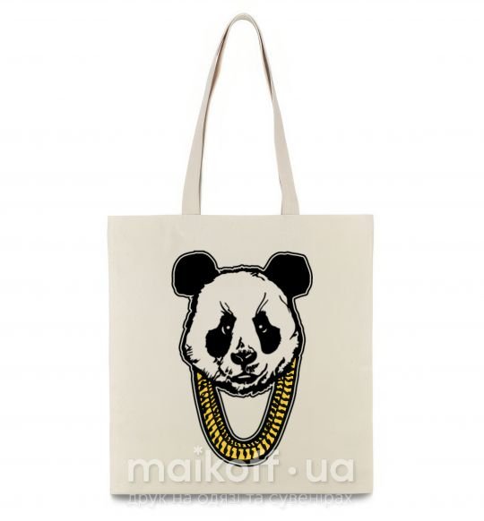 Эко-сумка Panda swag Бежевый фото