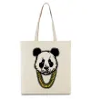 Еко-сумка Panda swag Бежевий фото