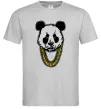 Мужская футболка Panda swag Серый фото