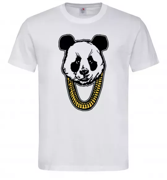 Мужская футболка Panda swag Белый фото