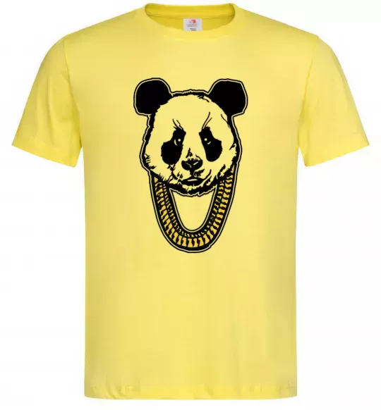 Мужская футболка Panda swag Лимонный фото