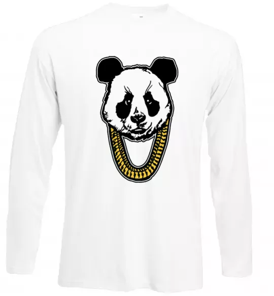 Лонгслив Panda swag Белый фото