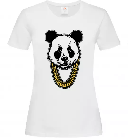 Женская футболка Panda swag Белый фото