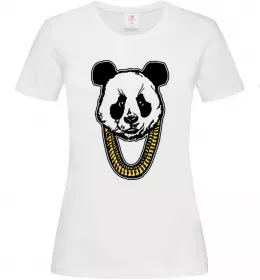 Женская футболка Panda swag Белый фото