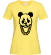 Женская футболка Panda swag Лимонный фото