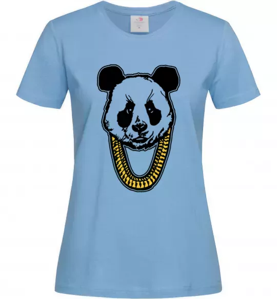 Женская футболка Panda swag Голубой фото