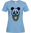 Женская футболка Panda swag Голубой фото