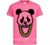 Дитяча футболка Panda swag Яскраво-рожевий фото