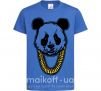 Детская футболка Panda swag Ярко-синий фото