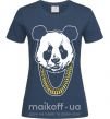 Женская футболка Panda swag Темно-синий фото