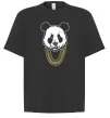 Футболка Оверсайз Panda swag Черный фото