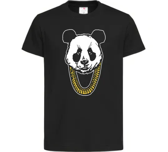 Детская футболка Panda swag Черный фото