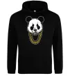 Чоловіча толстовка (худі) Panda swag Чорний фото