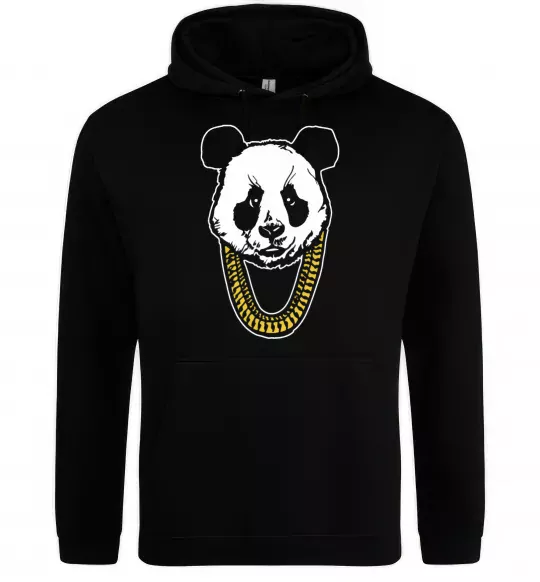 Жіноча толстовка (худі) Panda swag Чорний фото