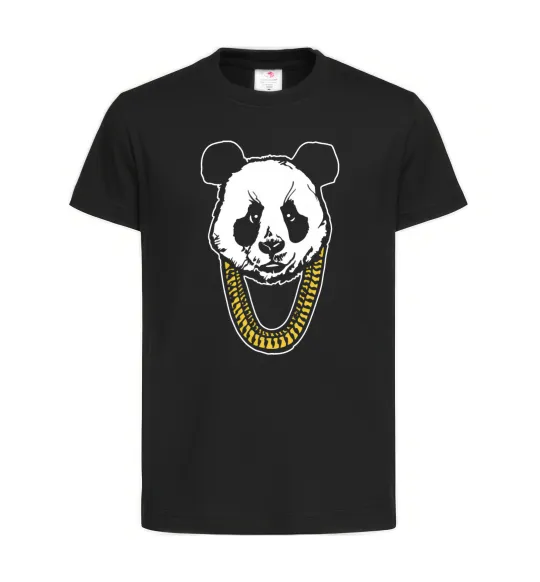 Дитяча футболка Panda swag Чорний фото
