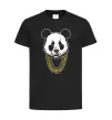 Дитяча футболка Panda swag Чорний фото