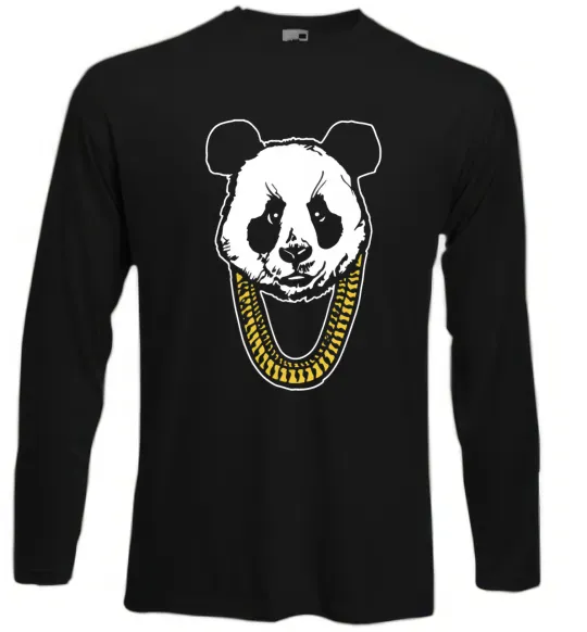 Лонгслив Panda swag Черный фото