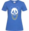 Женская футболка Panda swag Ярко-синий фото