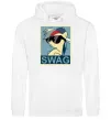 Мужская толстовка (худи) Pony swag Белый фото