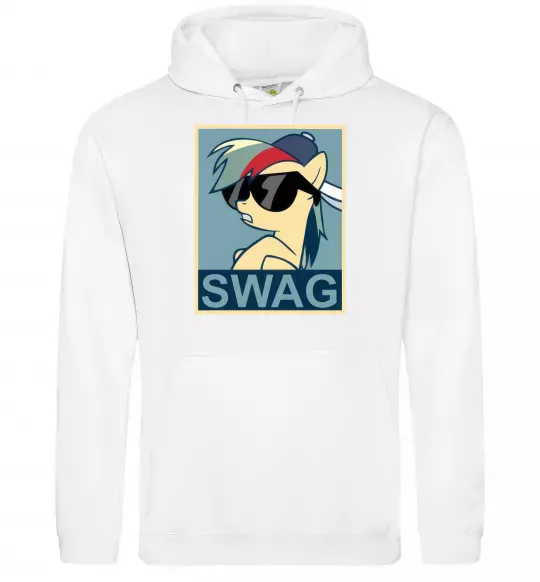 Жіноча толстовка (худі) Pony swag Білий фото