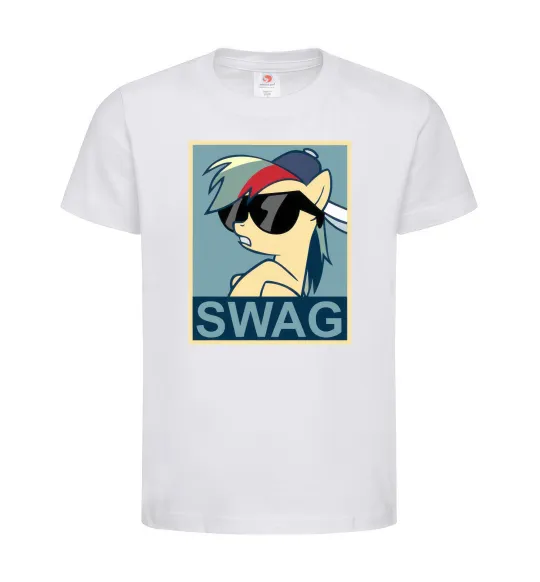 Детская футболка Pony swag Белый фото